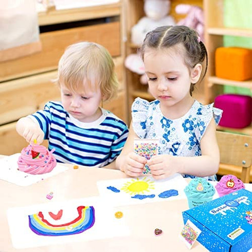DUJUANHUA Slime Kit with 11 Pack Butter Slime,Include Watermelon, Coffee, Stitch, Peachybbies Slime Charms etc, Soft Stretch and Non-Sticky, DIY Scented Slime Toy, Stress Relief for Girls and Boys