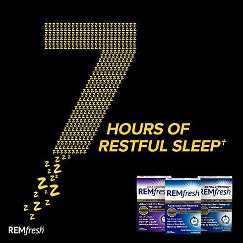 REMfresh 2mg Advanced Melatonin Sleep Aid Supplement (12 Caplets) | Drug-Free, Sleeping Pills to Support Restful, Natural Sleep | #1 Doctor Recommended | Pharmaceutical-Grade, Ultrapure Melatonin