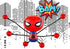 JA-RU Spiderman Stretchy Window-Crawler (1 Unit) | Wall-Climber and Window Walker-Rolling Sticky Toys | Marvel Avengers Superhero Fidget Toys | Party Favors and Novelty Toys for Kids. 6812-1