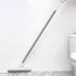Affogato Floor Scrub Brush Bathroom Long Handle Bathtub Push Broom Shower Tile Grout Scrubber Rotatable Indoor Kitchen Scrubbing Cleaning Brush for Hard to Reach Areas - White