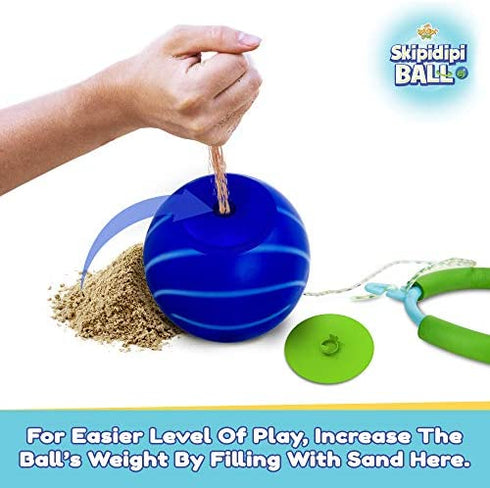 IPIDIPI TOYS Skip It Ankle Toy Retro Skipit Toy Hopper Ball for All Ages - Improve Coordination, Get Exercise The Fun Way - Playground Ball with Adjustable Rope Length for Kids of All Heights