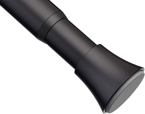 BRIOFOX Shower Curtain Rod, 27-43 inches Never Rust Non Slip shower Rod, Matte Black