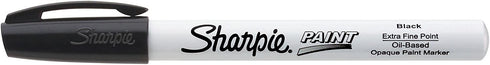 Sharpie Oil-Based Paint Marker, Extra Fine Point, Black, 1 Count - Great for Rock Painting (35526)
