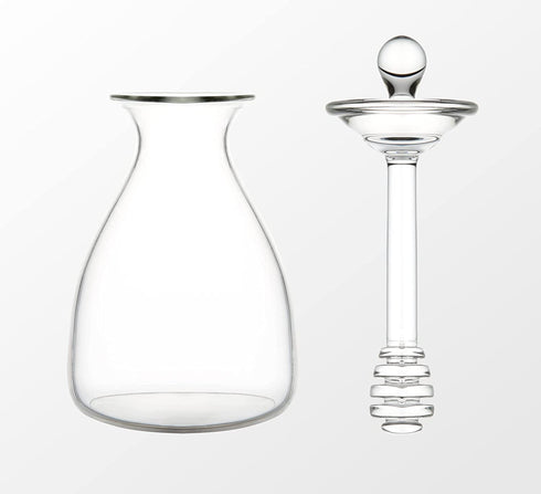 Mkono Honey Pot Glass Honey Jar with Dipper Sticks and Lid Cover Honey Containers Holder for Home Kitchen, Clear,14 Ounces