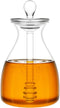 Mkono Honey Pot Glass Honey Jar with Dipper Sticks and Lid Cover Honey Containers Holder for Home Kitchen, Clear,14 Ounces