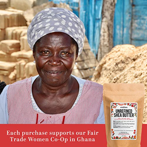 Better Shea Butter African Shea Butter | Raw, Unrefined, Pure | Use for Hair, Soap Making, DIY Lotions | Yellow 8 oz block