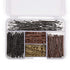 U Shaped Hair Pins with Clear Case (2 In, 4 Colors, 360 Pieces)