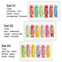6 Pcs Fruit Flavored Lip Balm for Lip Care on Chafed,Chapped or Dry Cracked Lips. Lip Balms Moisturizs Care Holiday Gift, Natural Lip Balm Chapstick Set, Lip Balm with Spf for Girls or Mens Lip Balm