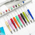 PASISIBICK Plastic Beadable Pens, Assorted Bead Pens for DIY PPL Gift with Shaft Black Ink, 10 Pieces