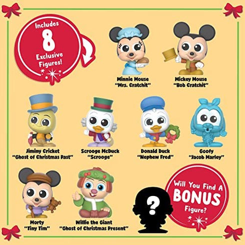 Disney Doorables Mickey’s Christmas Carol Collector Peek, Officially Licensed Kids Toys for Ages 5 Up, Gifts and Presents