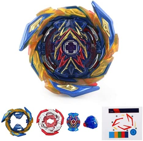 Konikiwa Battling Sparking String Launcher, Brave Valkyrie Top Burst Launcher Set, Left and Right Spin String Launcher Grip Compatible with All Bey Burst Series - Blue