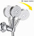 Shower Head Holder Wall Mounted, Screw Mounted Shower Spray Holder,Adjustable Handheld Shower Head Bracket,Shower Holder for Universal Wall Bathroom with Wall Anchors and Screws (Chrome Polished)