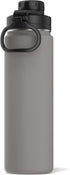 Hydrapeak 24 oz Insulated Water Bottle with Chug Lid - Reusable Leak Proof Stainless Steel Water Bottles, Double Wall Vacuum Insulation | 24 Hours Cold and 12 Hours Hot (Grey)