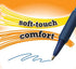 BIC Soft Feel Ball Pen, Blue, Fine Point, 12-Count