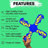 Boomerang Kids Outdoor Frisbee - Best Outside Boys Toys Age 6-8 & All Kids 8-12 - Soft Toy Boomerangs Gifts for Boys 8-12 & Girls All Ages - Fun Backyard Games Flying Disc Game - Gift Ideas for Kids