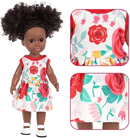 14.5 Inch Black Dolls and Black Baby Doll Clothes Accessories