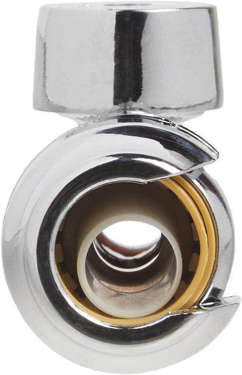 SharkBite 23037-0000LF Brass Push Valves, 1/2" x 3/8"