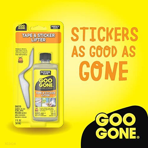 Goo Gone Sticker Lifter - Adhesive and Sticker Remover - 2 Ounce - Citrus Power Removes Stickers Tape Labels Decals Tags and Gum