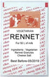 5 x RENNET & CHEESE SALT MIX 6g POUCH For any type of cheese 1 pouch for 50 litres of milk …