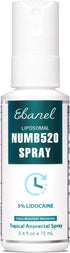 Ebanel 5% Lidocaine Spray Pain Relief Maximum Strength Liposomal Numb520 Numbing Spray 2.4 Fl Oz Topical Anesthetic Hemorrhoid Treatment Spray with Phenylephrine, Arginine for Local and Anorectal Uses