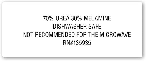 DII Melamine Reusable 9" Round Party or Picnic Plate, Set of 12, White