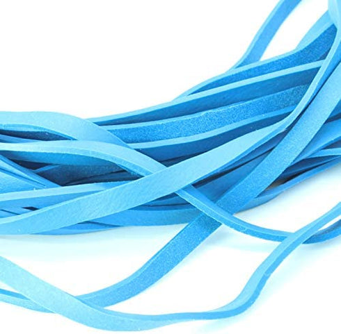 Garbage Trash Can Rubber Bands Blue Large Size 17" Inch Rubberbands Kitchen Compactor Tote Bin 55-65 Gallon 95 96-100 Gal Toter Oversize Big bag liner holder, 55 Drums Litter Pails Buckets (10-PACK)