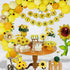 105 PCS Sunflower Birthday Decorations Sunflower Party Supplies, Sunflower Banner, Artificial Sunflower Garland, Sunflower Cake Toppers,Sunflower Balloons for Birthday Party Wedding Baby Shower Decor