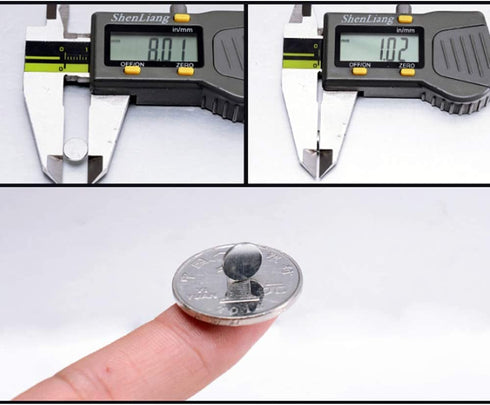 120PCS 8—1MM Small Cylinder Fridge Magnets, Office Magnets, Whiteboard Magnets, Durable Mini Magnets