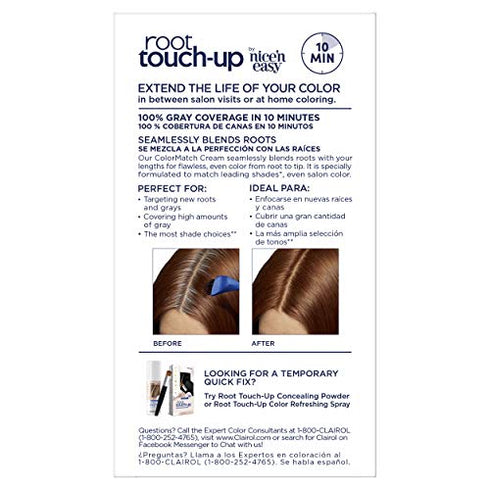 Clairol Root Touch-Up by Nice'n Easy Permanent Hair Dye, 4RV Dark Burgundy Hair Color, Pack of 1