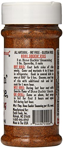 Bone Suckin' Sauce Bone Suckin' Original Seasoning and Rub, 5.8 Ounce