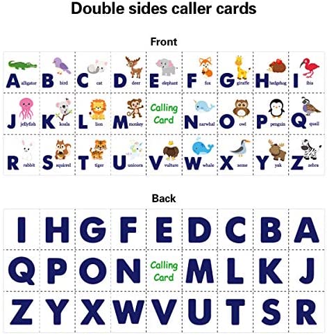 Alphabet Bingo Game for Kids 24 Players Animal Letter Learning Game School Classroom Home Birthday Party Supplies
