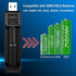 ANVOW Smart AAAA Battery Charger with 2 Counts Rechargeable AAAA Batteries - Ni-MH 1.2V 400mAh 1200 Cycles Surface Pen Active Stylus Rechargables Battery