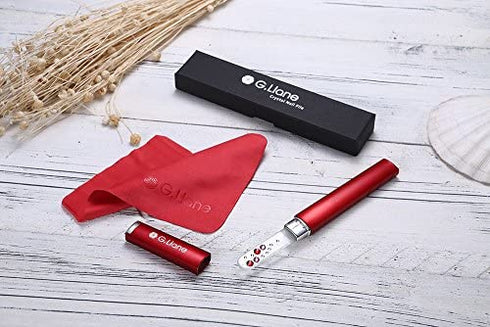 Crystal Nail File With Austria Crystals – G.Liane Professional Nail File In Case Manicure Pedicure Kit For Natural Nails Acrylic Nails Gels Nails Manicure Tools For Home And Salon (Red Bubble)
