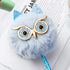 Abhay 4 Pack Owl gift Pen Novelty Pens Colorful Fluffy Ball Pen Pom Pom Pen for Easter and Party Supplies
