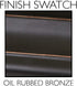 Design House 207738 Double Hook 5 Pack Oil Rubbed Bronze