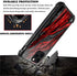 CARLOCA iPhone 11 Case,Black Red Wood Grain iPhone 11 Cases for Men Boys,Graphic Design Shockproof Anti-Scratch Hard Back Case for Apple iPhone 11 Wood Grain