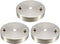 uxcell Retro Ceiling Light Plate Pointed Round Base Chassis Disc Pendant Accessories 97mmx20mm Silver Tone w Screw 3pcs