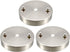 uxcell Retro Ceiling Light Plate Pointed Round Base Chassis Disc Pendant Accessories 97mmx20mm Silver Tone w Screw 3pcs