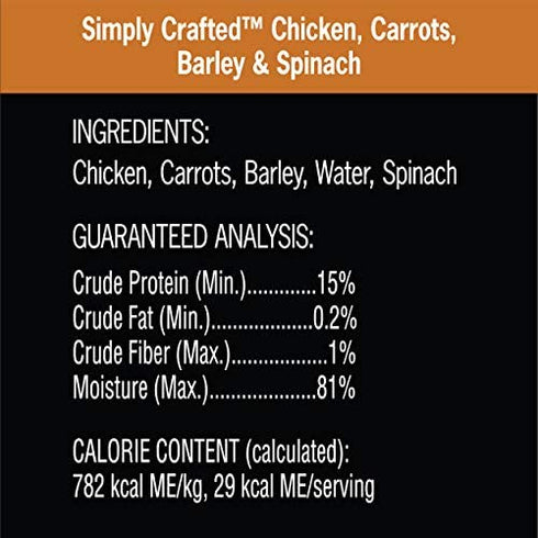 Cesar Simply Crafted Adult Soft Wet Dog Food Meal Topper Variety Pack, Chicken, Duck, Purple Potatoes, Pumpkin, Green Beans & Brown Rice and Chicken, Carrots, Barley & Spinach, (8) 1.3 oz. Tubs