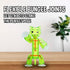 Zing Stikbot Pets 5 Pack, Set of 5 Stikbot Collectable Action Figures, Includes 1 Bulldog, 1 Monkey , 1 Cat and 2 Dogs, Create Stop Motion Animation