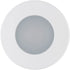Globe Electric 90663, 4" Flush Round Trim Recessed Lighting Kit Tempered Frosted Glass, White, 3.88" Hole Size