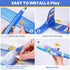 EagleStone ES22 Airplane Toys, 2 Pack 13.05'' Paper Plane with LED Lights, 2 Flight Mode Glider, Throwing Foam Airplane Flying Toy for Kid 3 4 5 6 7 8 9 Years Old Boys Girls, Birthday Party Favor Gift
