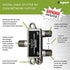 Legrand, Home Office & Theater, Cable Splitter, Black, Signal Splitter, 2 Way, VM2202V1