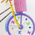 BAPHILE Bike Accessories for Kids Girls Bike Bicycle Decorations Including Pink Bike Handlebar Grips, Bike Streamers, Butterfly Bike Wheel Spokes, Flower Bell and Stickers,Rabbit Balloon