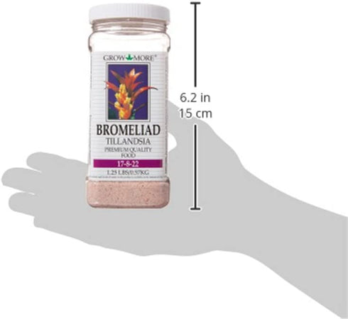 Grow More 5118 Bromeliad Tillandsia Food 17-8-22, 1.25-Pound