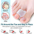 Povihome 10 Pack Clear Toe Spacers, Big Toe Separator (1st/2nd Toe), Bunion Corrector to Correct Big Toe Bunion, Overlapping Toes