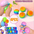 Color Changing Stress Balls for Kids - 4 Pack Squishy Stress Balls Fidget Toys Needohball Stress Balls Bulk Mini Rainbow nee doh Stress Ball Pack Sensory Stress and Anxiety Relief Squeeze Toys