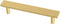 Franklin Brass P40845K-117-C Simple Chamfered Kitchen or Furniture Cabinet Hardware Drawer Handle Pull, 3-3/4-Inch (96mm), Brushed Brass, 10-Pack