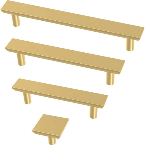 Franklin Brass Bayview Brass Simple Chamfered Pull, Cabinet Handles and Drawer Pulls for Kitchen Cabinets and Dresser Drawers, 3 Inch (76mm), 10-Pack, P40844K-117-C, Cabinet Hardware