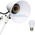 Gupuzm Led Desk Lamp with Clamp - Swing Arm Desk Lamp with 5 LED Cold Light Bulbs 6500K - Folding Table Lamp?Used for Office, Work, Study, Dormitory Reading and Eye Protection Desk Lamp (White)